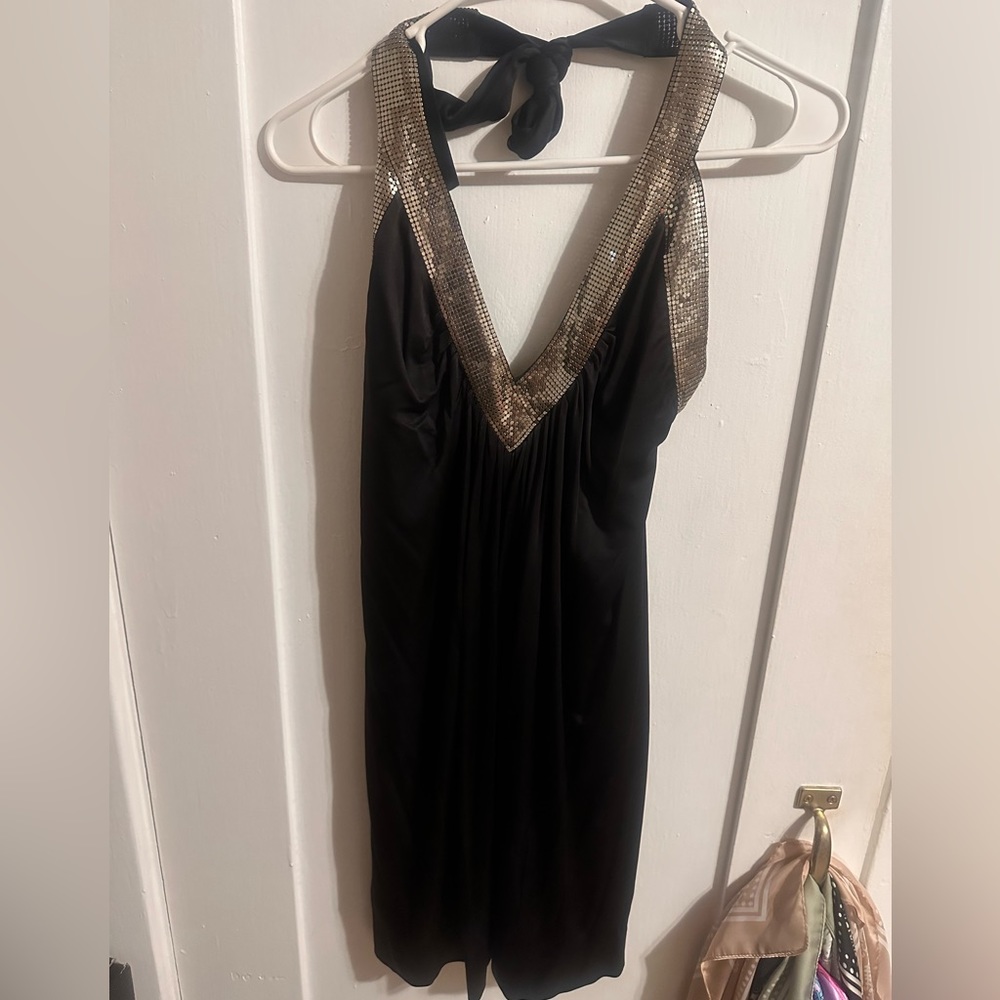 Black mini dress